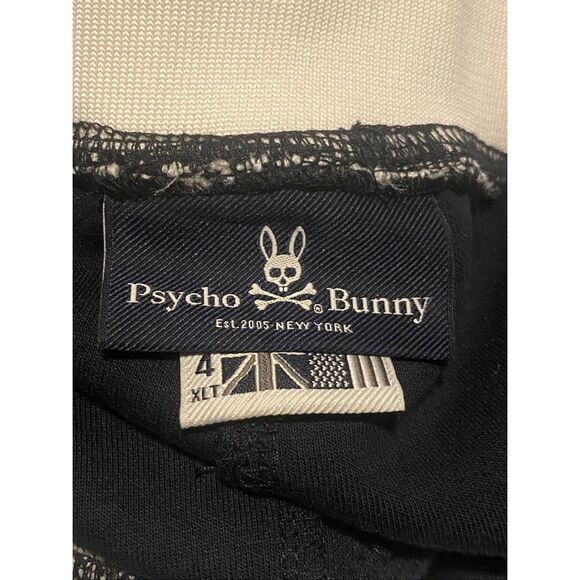 Psycho Bunny Blue Sweat Pants Stripe Logo Drawstring Joggers 4XLT - Picture 4 of 5